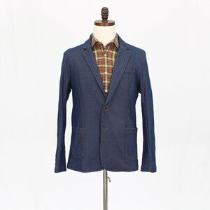Ferrato 38R Blue Blazer Sport Coat Jacket 2-Button Solid T857